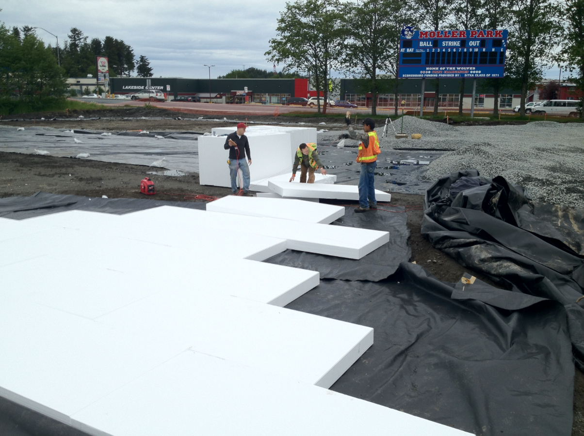 Moller Field, Geofoam Installation