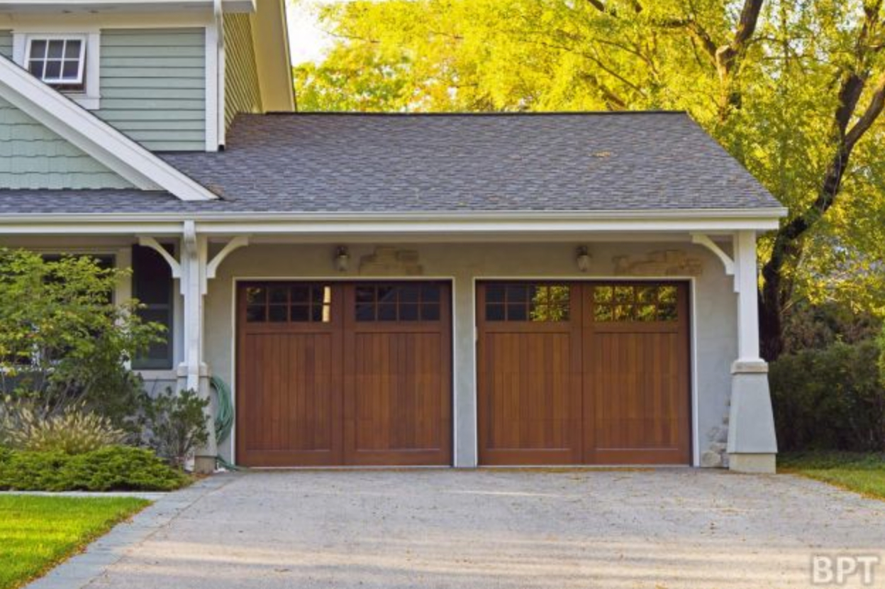 wood garage door