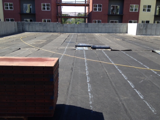 Florida pool deck, geofoam installation