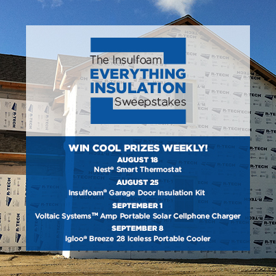 The Insulfoam Everything Insulation Sweepstakes Provides Opportunities to Win Energy-Saving Prizes