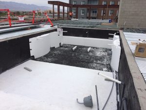 A pool and spa come together using Insulfoam GeoFoam as a fill... with mesh and finished off with shotcrete.